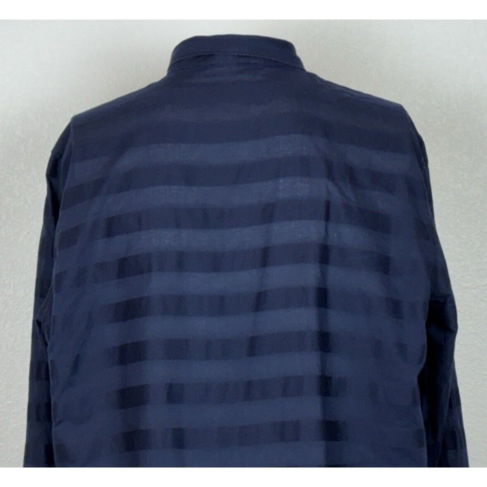 Gap Mens Vintage 2000's Navy Striped Button Up XL  Y2K Preppy Old Money Nautical - Picture 6 of 10